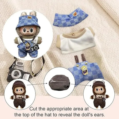 17cm Labubu Doll Clothes Set — Stylish Outfit for 17cm Labubu Dolls