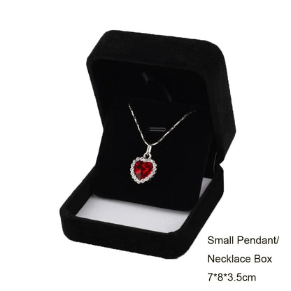 Black Velvet Jewelry Box - Full Range Storage for Rings, Earrings, Bracelets, Pendants, Necklaces, and Gifts