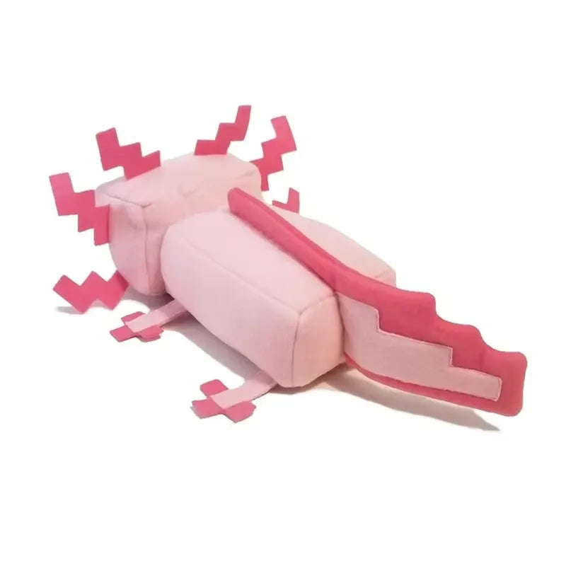Minecraft-Inspired Axolotl & Mob Plush Toy - Soft Stuffed Doll Gift for Kids