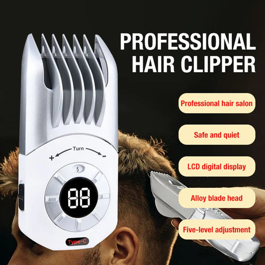 Electric Hair Clipper – Home Use Hair Cutting Tool for Adults & Kids, Self-Cutting Salon Trimmer & Grooming Kit