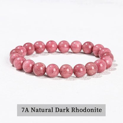 Natural Stone Beaded Bracelet - Obsidian, Fluorite & Quartz Healing Stretch Jewelry for Men & Women