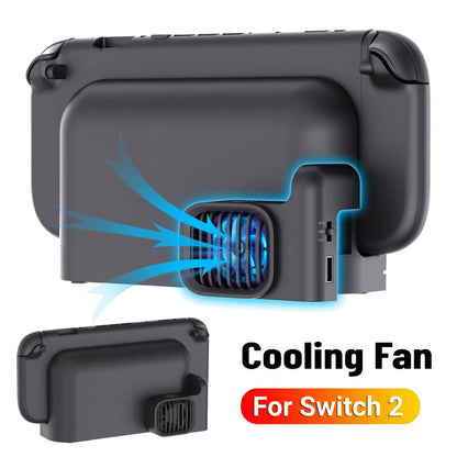 Nintendo Switch 2 Cooling Fan Dock with USB Port – 2-Speed Console Cooler Stand & Radiator Accessory