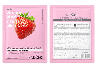 8PCS Natural Plant Facial Masks – Korean Skincare Hydrating, Moisturizing & Firming Face Care Set