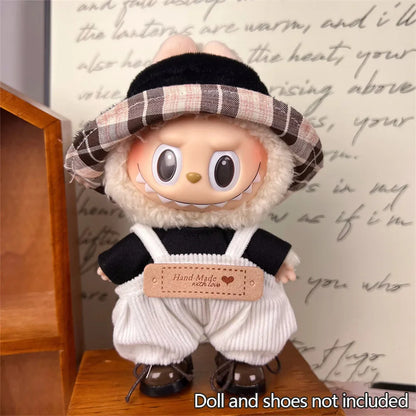 Mini Plush Doll Clothes Set – Kpop EXO Labubu V1 V2 Idol Doll Pit Strip Climbing Suit & Accessories, Clothing Gift