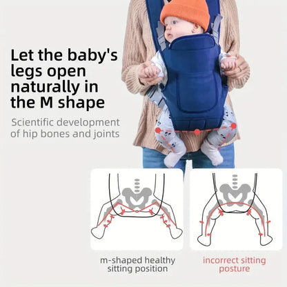 Versatile Baby Carrier Sling - All Season Front & Back Carrying Support with 4 Carry Modes