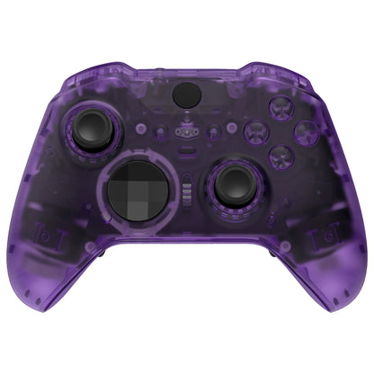 eXtremeRate Clear Full Shell Replacement Kit for Xbox Elite Series 2 Core Controller Model 1797 – Faceplate, Back Plate & Buttons
