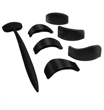 6 in 1 Crease Line Kit - Silicone Eyeliner Template for Precise Eyeshadow Cut Crease, Black Eye Makeup Stencils for Women
