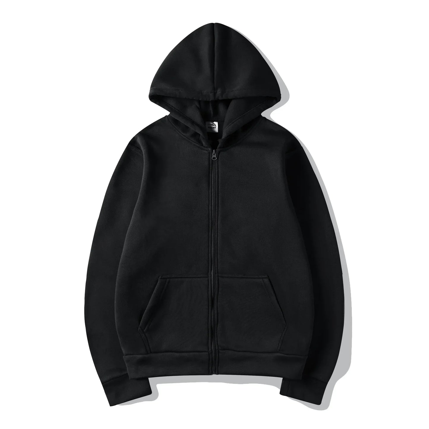 Fashion Zipper Hoodie — Casual Black, Gray & Blue Streetwear Sweatshirt for Men & Women