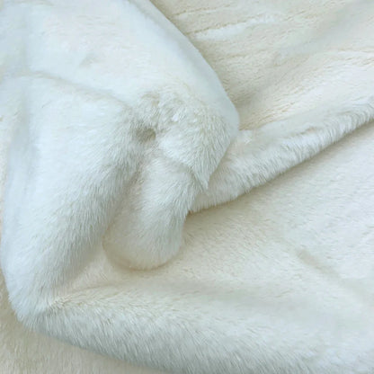 Faux Rabbit Fur Fabric – 50/80/160cm Super Soft 10mm Pile Plush Material for Stuffed Toys & Sewing