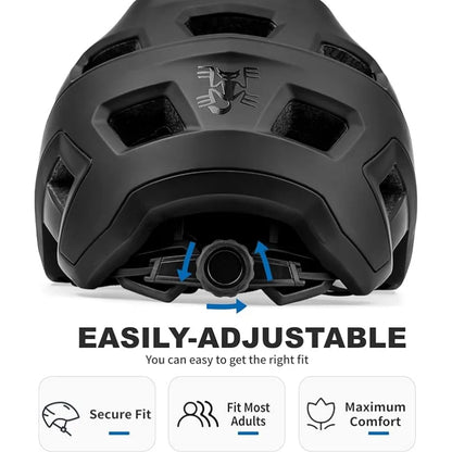 BATFOX Men's Cycling Helmet – MTB Mountain Bike Racing Helmet, Speedframe Casco para Bicycle