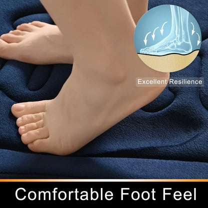 Soft Anti-Slip Bathroom Floor Mat – 1.2cm Thick Water-Absorbing Flannel Door Mat, Home Decoration