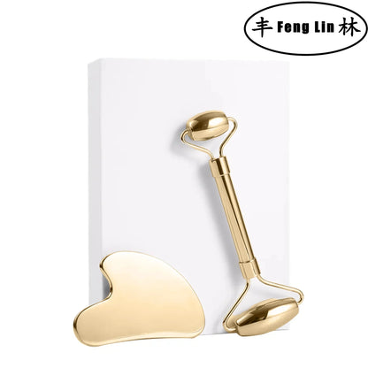 Copper Gua Sha Stick & Metal Massage Tools | Facial, Foot & Ear Point Probe for Beauty & Relaxation
