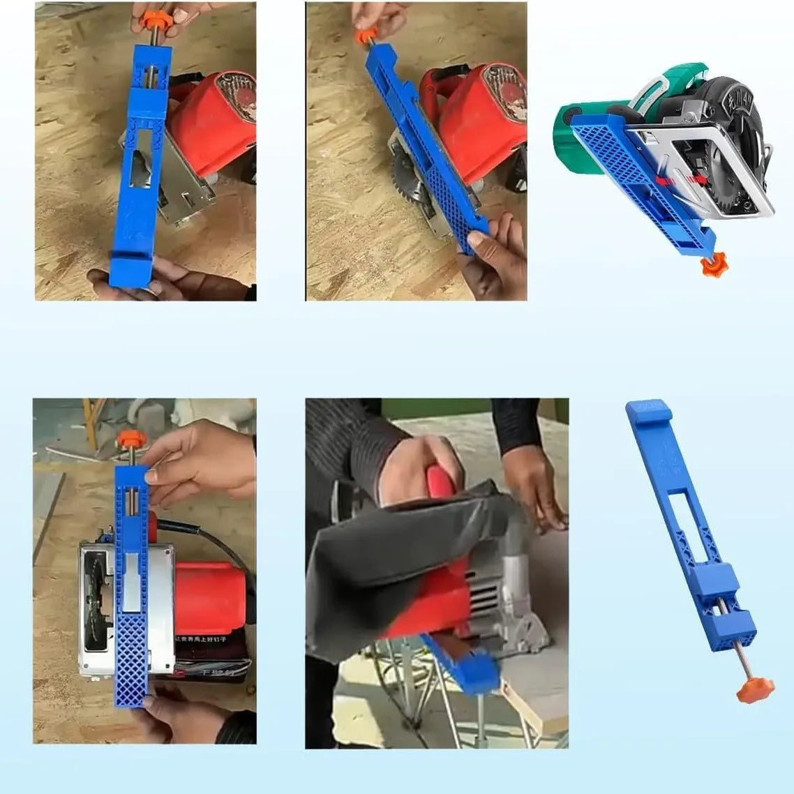 Quick Fix Jig for Electric Circular Saw – Precise Wood Cutting Clamp, Easy Installation for Precision Milling Tasks
