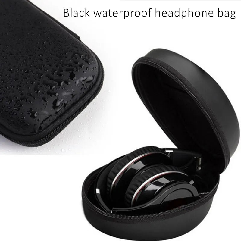 Wireless TV Headphones – Foldable Bluetooth Helmets, Waterproof Carry Bag, Gaming & Music Headset with Mic for PC & Tablet