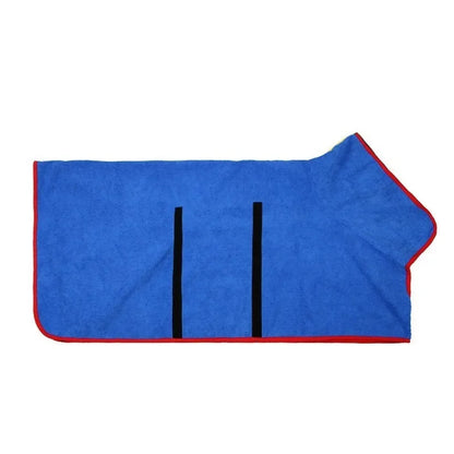 Absorbent Quick Dry Pet Bathrobe – Dog & Cat Bath Towel Robe for Small & Large Pets, Fast Drying Pet Cleaning Supplies