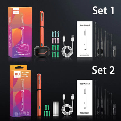 Ear Cleaner Set with Camera: USB C Charging Otoscope Endoscope - Ear Sticks, Wax Removal Tool, and Mini Camera for Effective Ear Cleaning