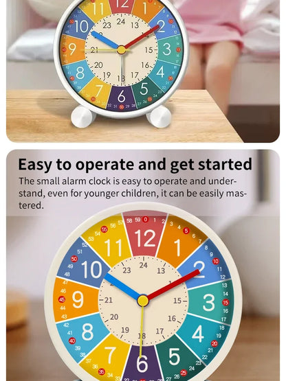 Early Learning Children’s Desktop Alarm Clock – Silent Wake-Up Clock for Bedroom & Living Room