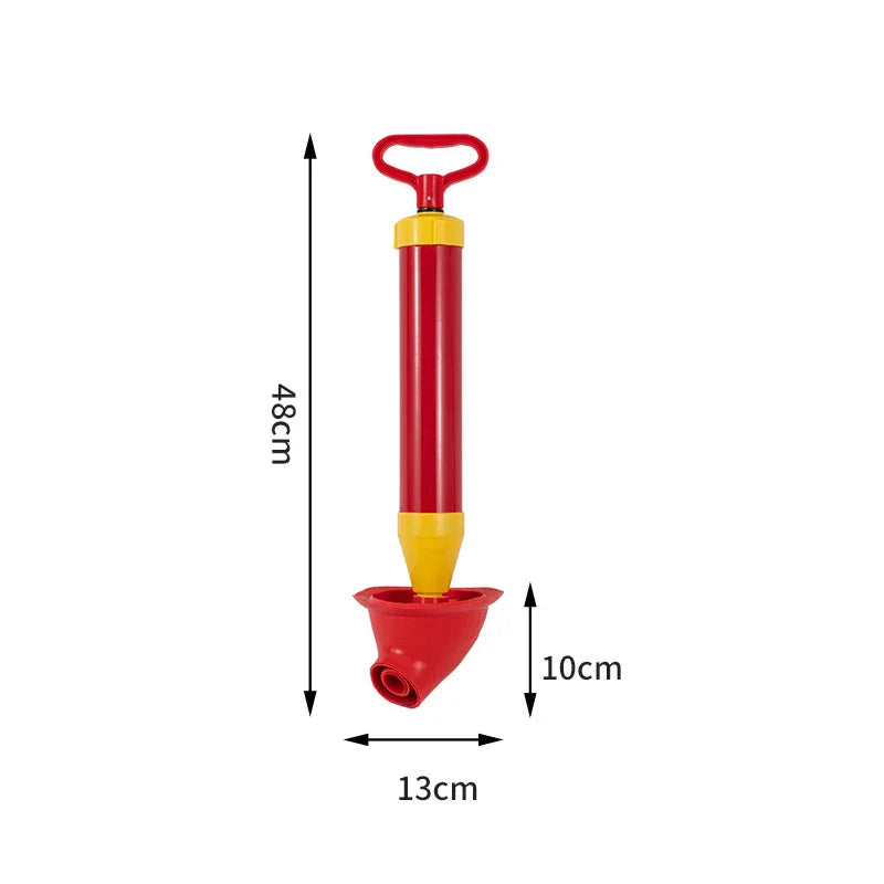 Multifunctional Silicone Toilet Plunger – High Pressure Vacuum Pump Anti-Blocking Drain Cleaner Tool