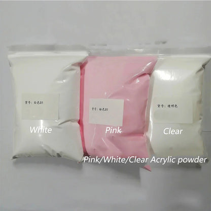 50g/100g Bulk Nude Acrylic Powder - 4-in-1 Solid Crystal Colors for Nail Extension, Dipping & Engraving, Acrylic Monomer