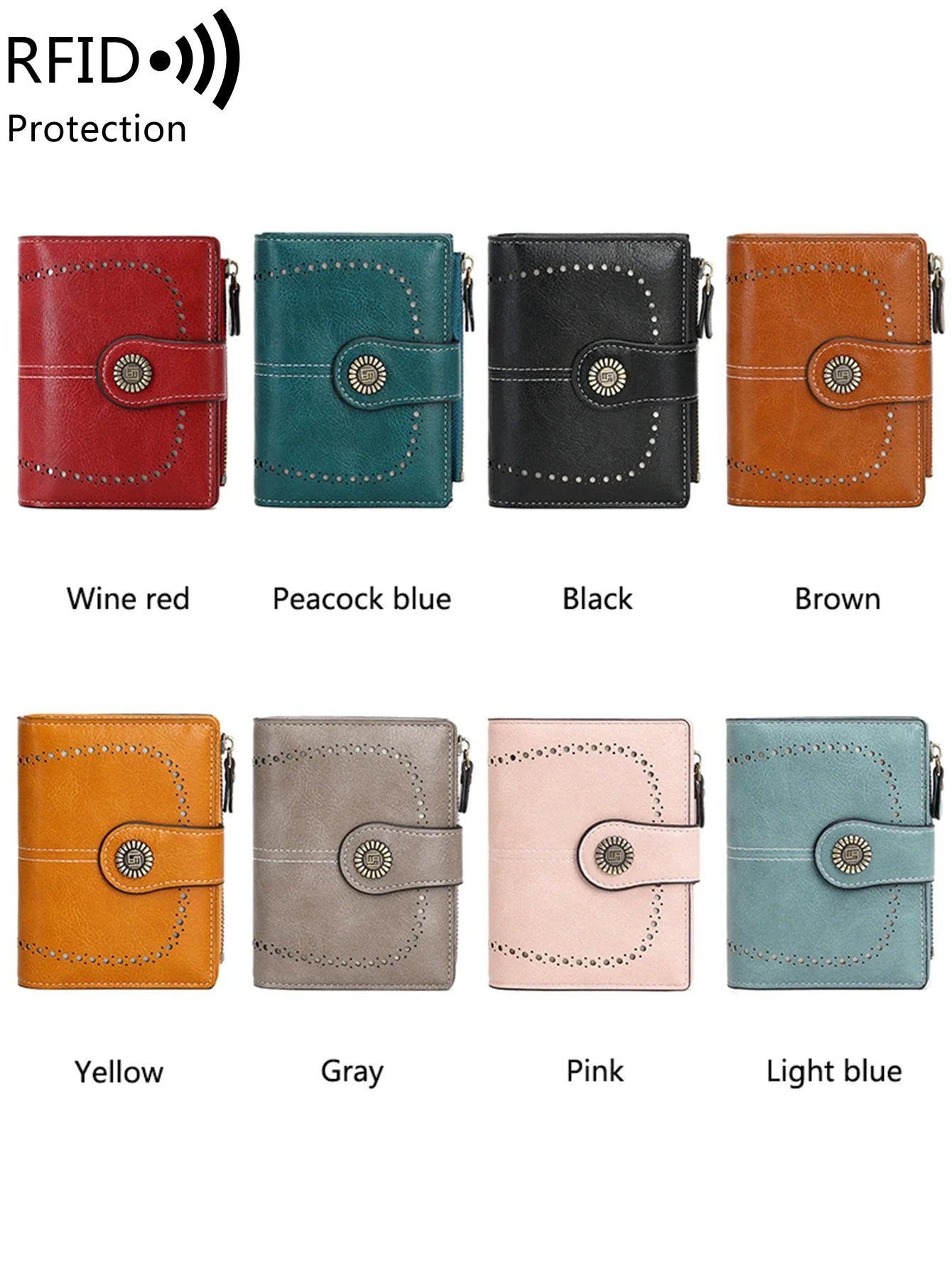 Fashionable Women’s Retro Short Wallet – PU Leather Multifunctional Handbag with Large Capacity, Multi-Card Slot & Coin Pocket