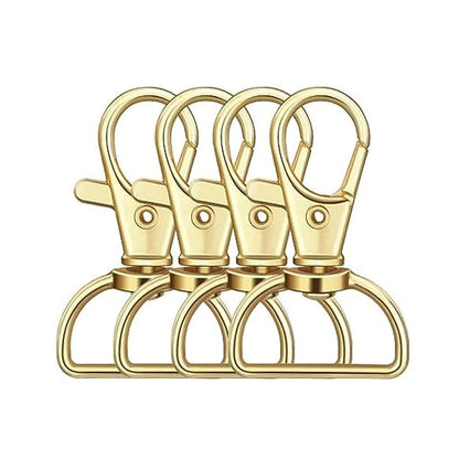 10pcs Metal Swivel Lobster Claw Clasp Hooks – Keychain Lanyard Snap Hooks for Crafting, Key Rings, Bags & Purse Accessories