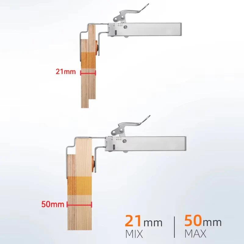 Drawer Fastening Clip — Adjustable Front Mount Clamp for Quick and Accurate Drawer Panel Installation