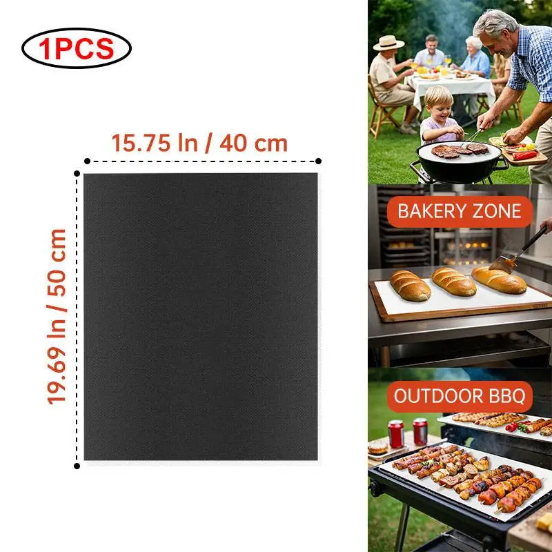 Multifunctional Grill Mat - Reusable High-Temperature Resistant Baking & Microwave Oven Liner for Easy Cooking