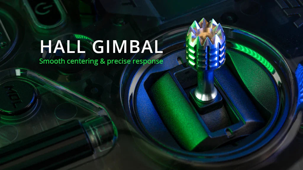 Radiomaster Pocket Hall Gimbal Portable RC Transmitter with Built-in LED Light & Foldable Antenna