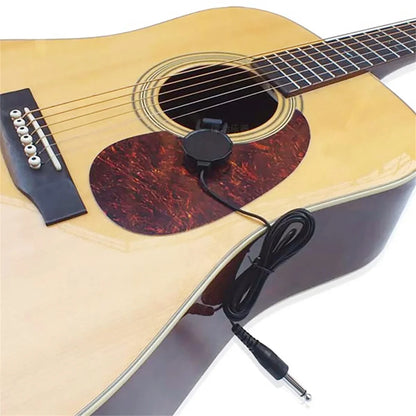 Clip-On Audio Jack Pickup – 2.5M Sound Transducer for Acoustic Guitar, Mandolin, Bouzouki, Violin, Banjo & Ukulele
