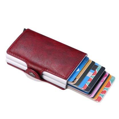 RFID Carbon Fiber Slim Wallet for Men – Mini Card Holder with 14 Slots, Small Money Bag Purse