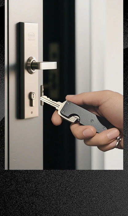 Key Organizer with Apple Find My — Built-In AirTag Holder, Holds 2–6 Keys, Car Keychain GPS Tracker (iOS Only)