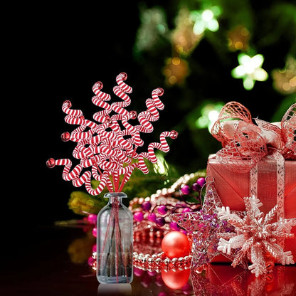 Christmas Tree Decoration Woolen Bells – Curly Pick Branch Ornaments for Xmas, Holiday & Chinese New Year