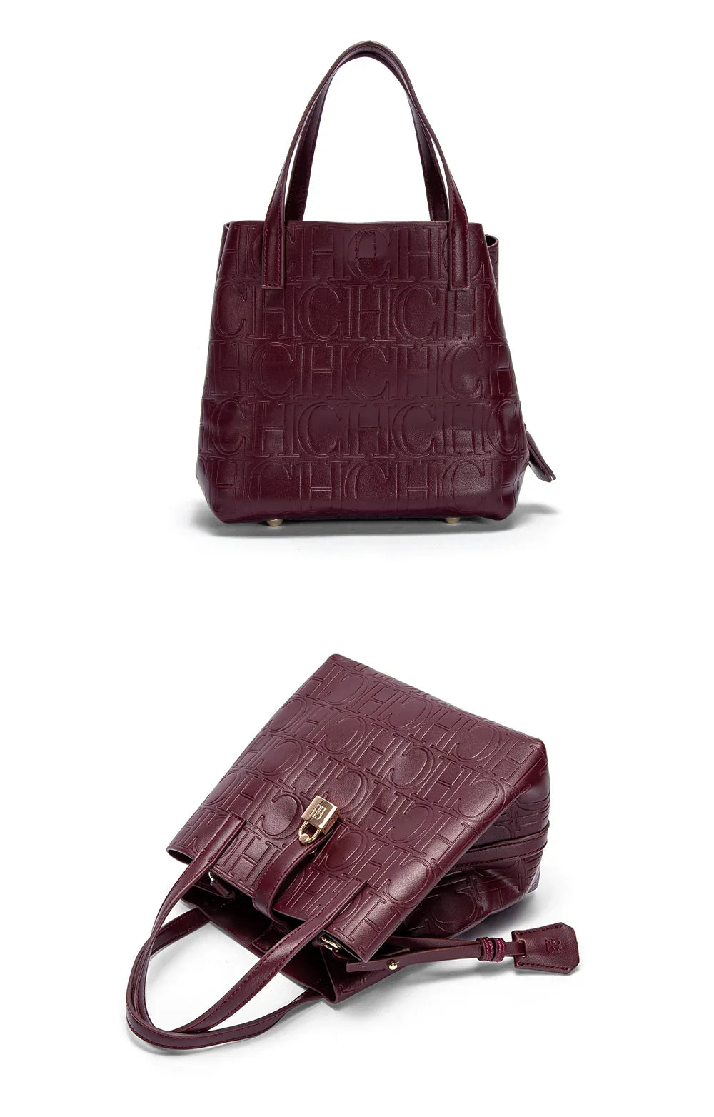 CHCH Women's Tote Bag - New Steel Embossed Handheld Bun Shopping Bag for Mothers