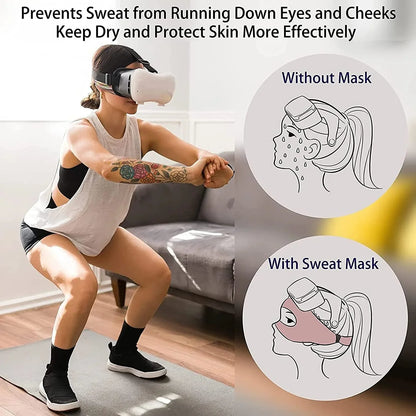 Breathable Eye Mask & Sweat Band for Meta Oculus Quest 2 – VR Headset Cover Accessory