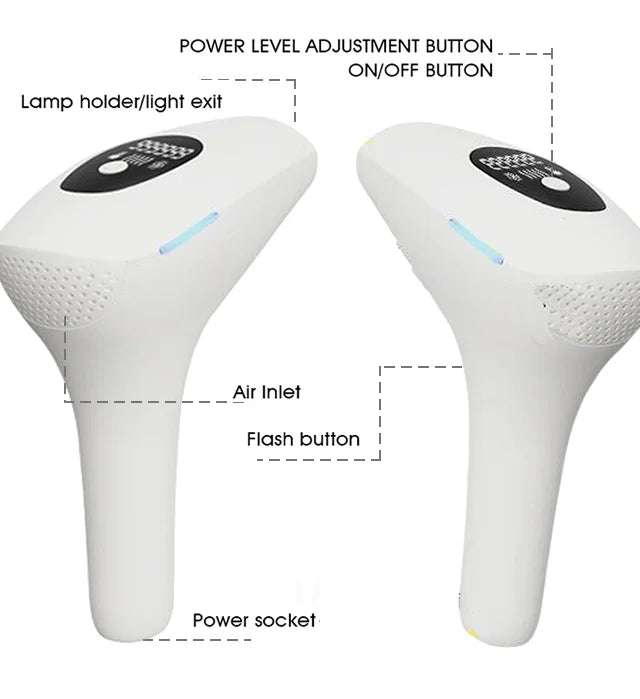 IPL Laser Hair Removal Device – 999,999 Flashes Painless Epilator for Women, Permanent At-Home Bikini & Body Hair Removal