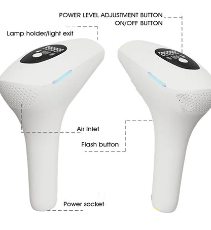 IPL Laser Hair Removal Device – 999,999 Flashes Painless Epilator for Women, Permanent At-Home Bikini & Body Hair Removal