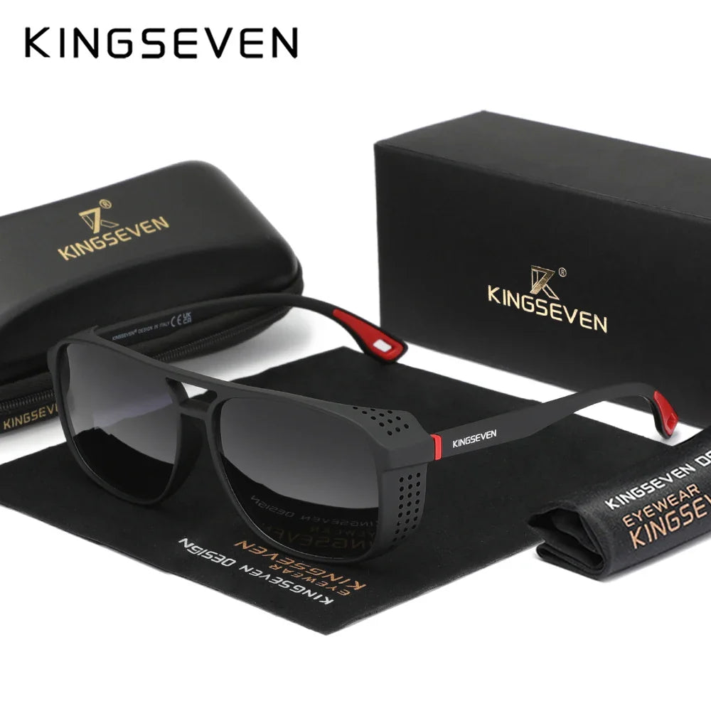 KINGSEVEN Polarized Big Frame Sunglasses — UV Protection Driving Eyewear for Men & Women