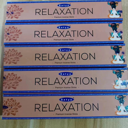 5 Box NAG Champa Satya Incense Collection – Handmade Sticks with Refreshing Medicinal Aromas for Home Fragrances