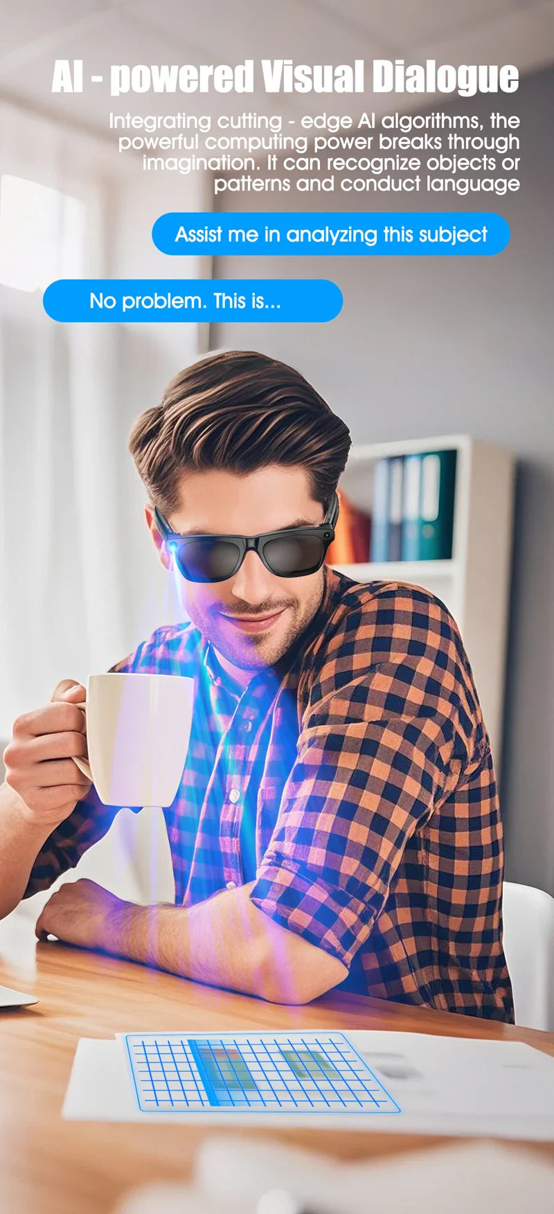 OPPO 4K HD AI Smart Glasses – 100MP Camera, ChatGPT, Bluetooth Calls, Voice Assistant & 260mAh Battery Smart Glasses 2025