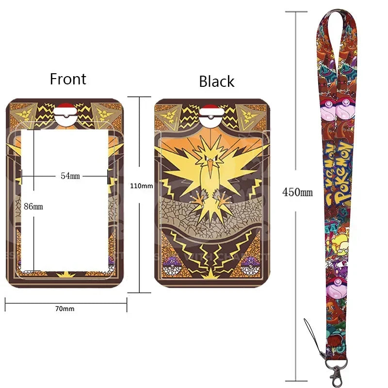 Pikachu Neck Strap Lanyard for Keys – ID Badge Holder, Keychain, Key Rings, Fashion Accessory Gift