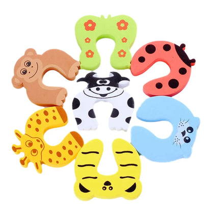 Baby Safety Furniture Protection Kit: Cute Animal Door Stoppers, Child Locks, Finger Protectors - Secure Newborn Care Solution