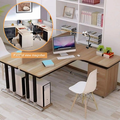 4-Inch Round Clip-On Security Mirror: Flexible Rearview for Car, Office, and Personal Privacy Safety