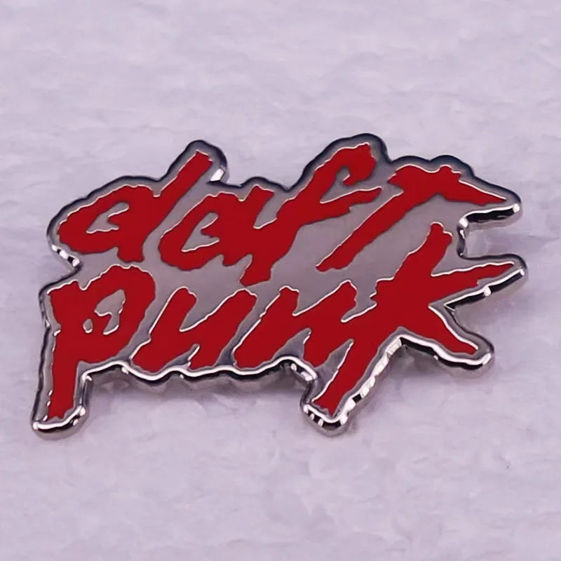 Rock Band Logo Enamel Pin — Music Album Badge, Pop Band Brooch Jewelry Gift & Clothing Accessory for Fans