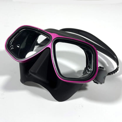 Apollo's Free Diving Mask – Aluminum Alloy Frame, Configurable Eye Degrees, Scuba and Snorkeling Glasses, Wet Tube Set