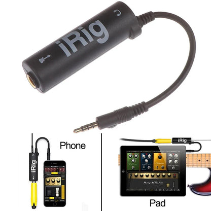 Guitar Interface iRig Converter – Audio Tuner Line Adapter Replacement for Phone