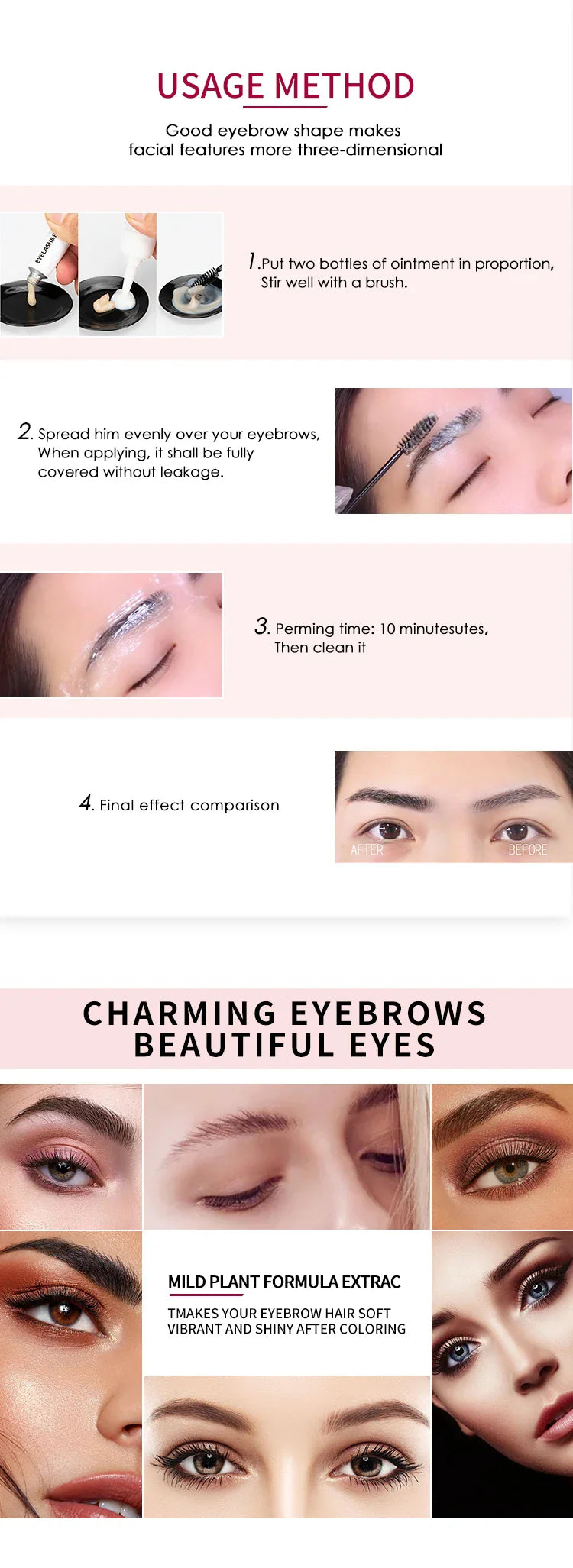 ICONSIGN Eyelash & Eyebrow Dye Tint Kit – Brow Enhancer, Mascara Lift & Tattoo Makeup Tools
