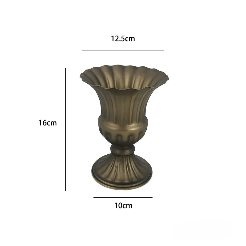 Retro Wrought Iron Flower Pots — Wedding, Dried Flower & Home Decoration Vases for Hotel & Event