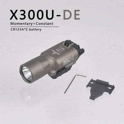 SureFire M600C/M600/M300/X300 Tactical Scout Light — Rifle Flashlight with Momentary Pressure Switch, US Warehouse