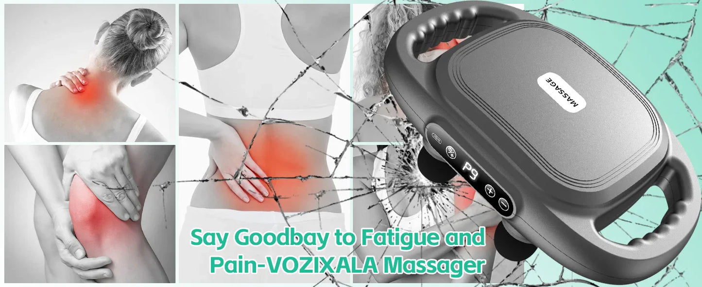 Six-Head Fascia Gun Massager — High-Frequency Electric Muscle Relaxation for Back, Waist, Legs, Shoulders & Full Body