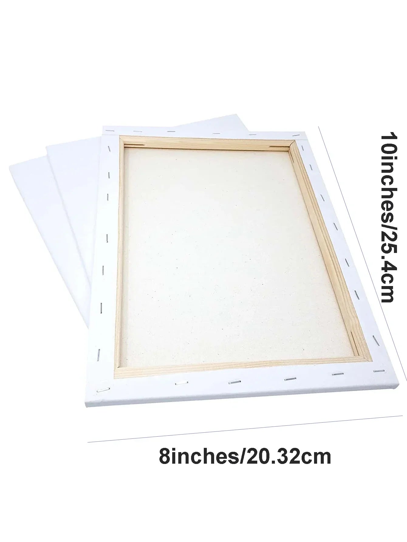 8x10" Cotton Artist Canvas Board – Primed White Painting Canvas for Acrylic Pouring & Oil Paint